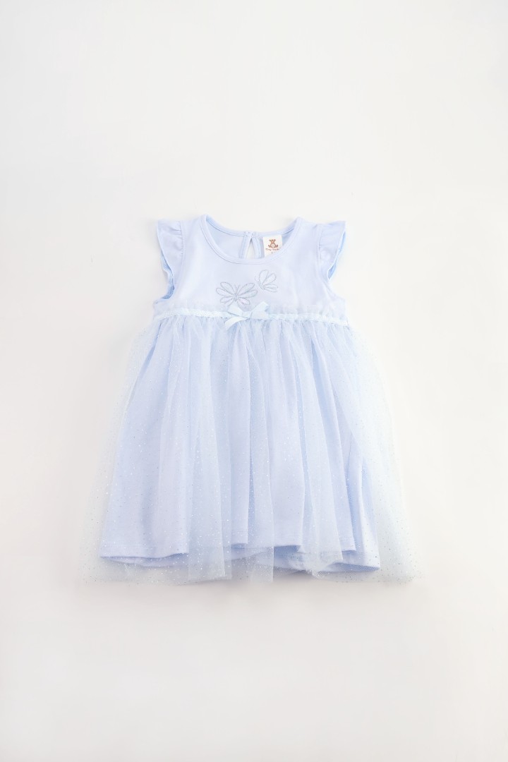Jersey Dress with Tulle 
