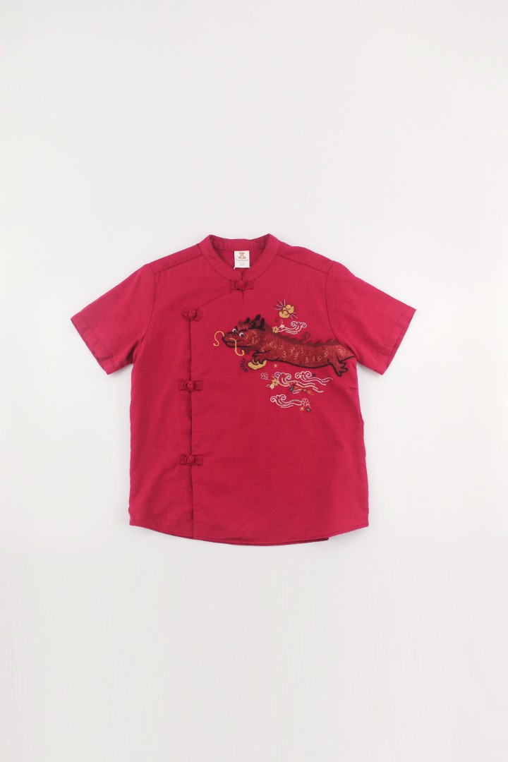 Embroidered Samfu Shirt