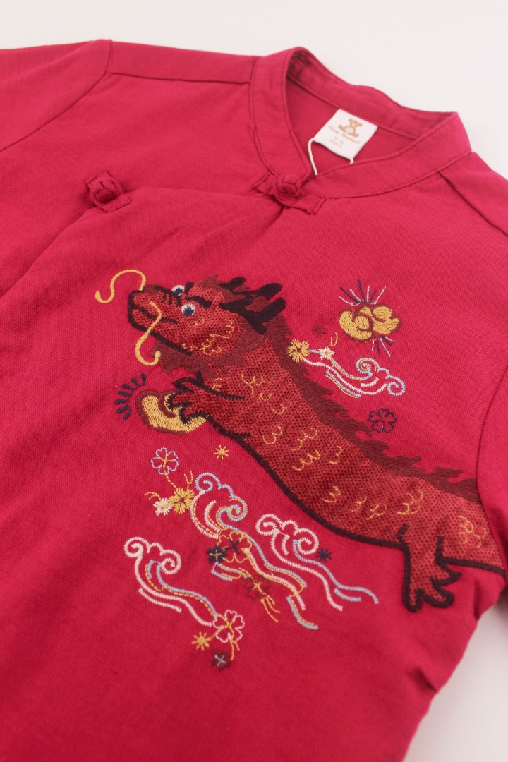 Embroidered Samfu Shirt