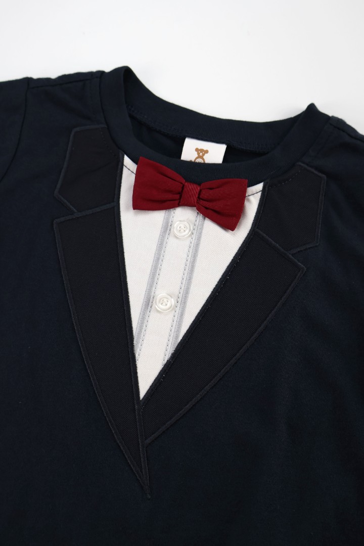Bow-Tie T-Shirt with Short Suit Set