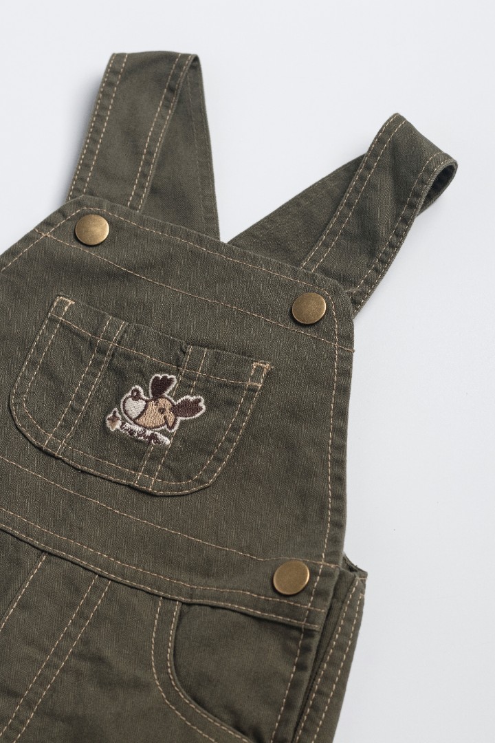 Embroidered Dungaree