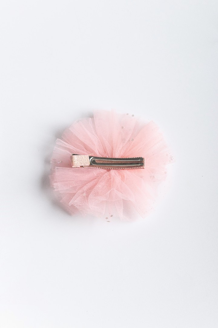 Tulle Hair Clips with Rhinestone