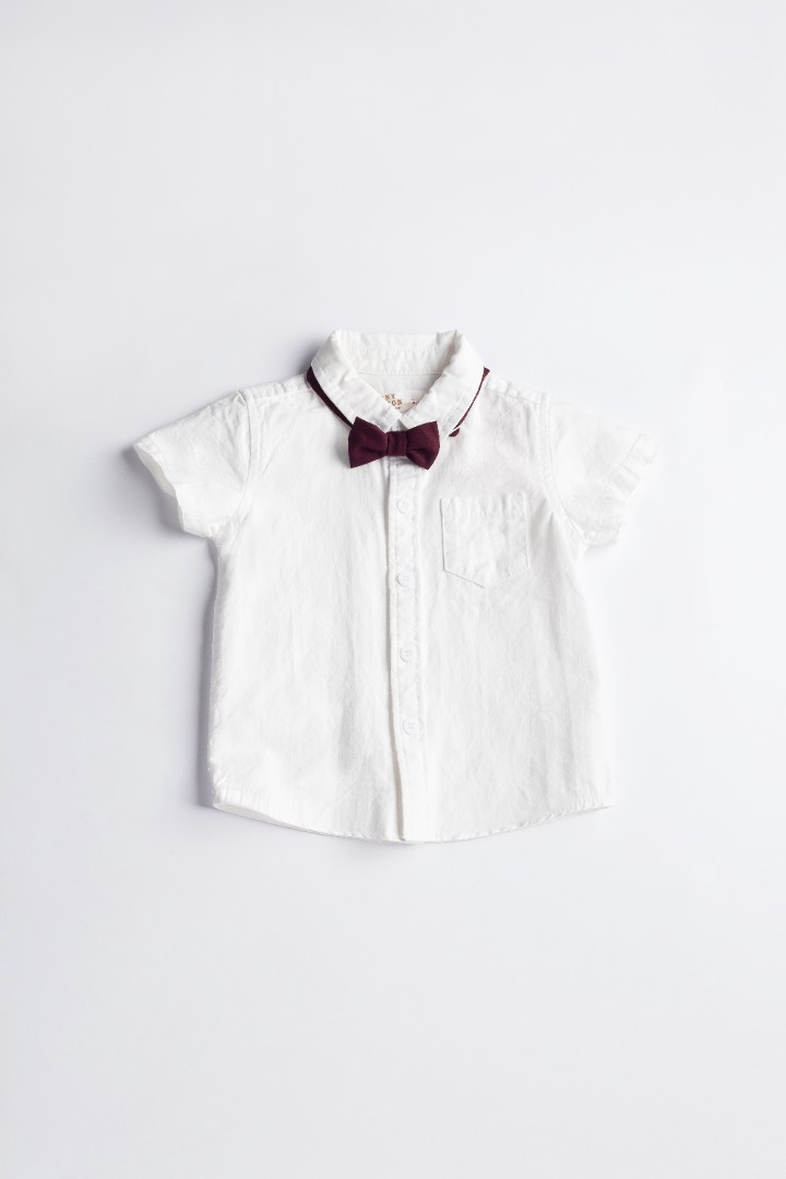 Shirt with Bow-Tie