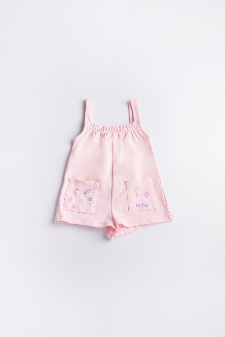 Dungaree with Embroidery Patch