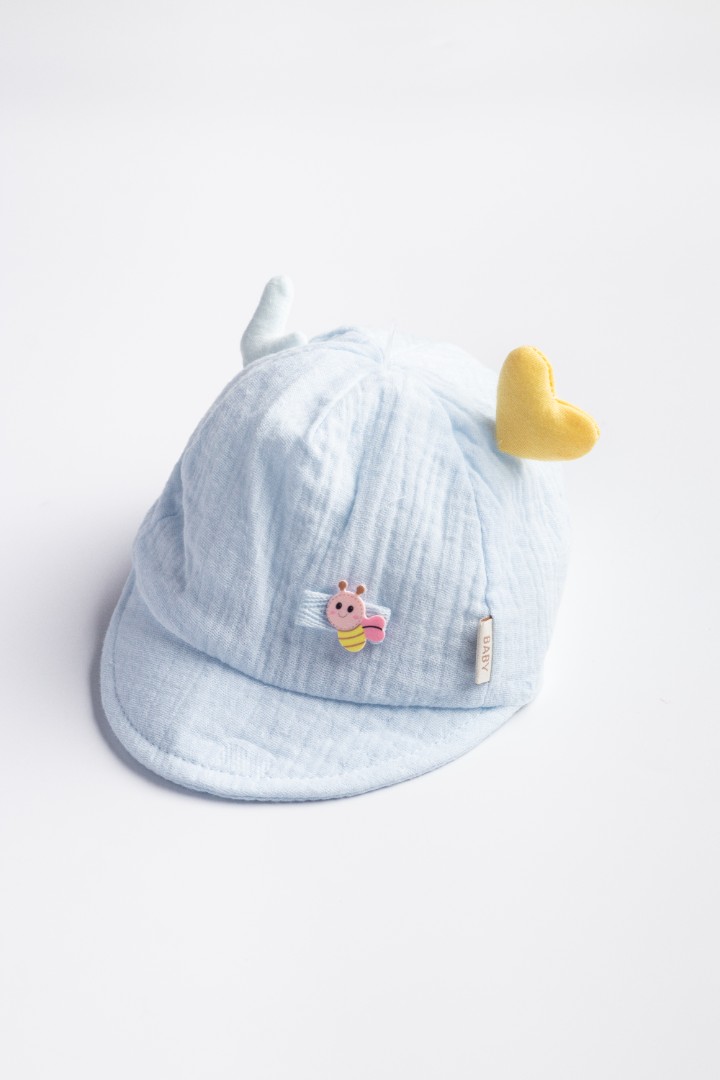 Hat with Bee Appliqué 